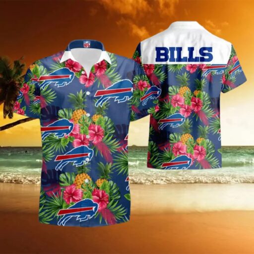 Hawaiian Buffalo Bills Hibiscus Paradise Hawaiian Shirt