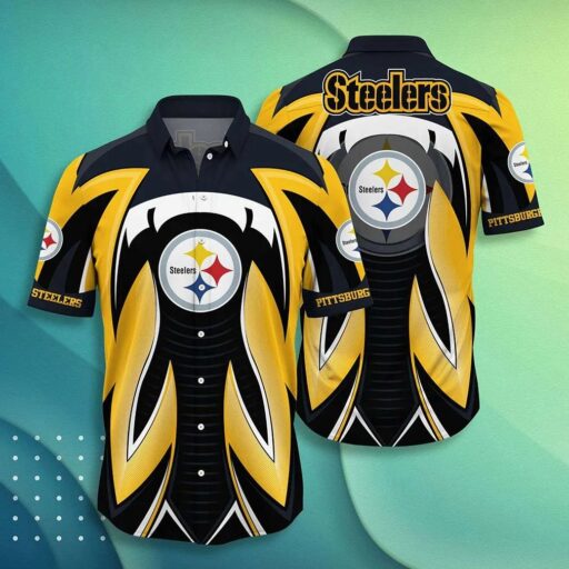 Hawaiian Pittsburgh Steelers Tribal Surge Hawaiian Shirt
