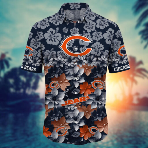 Hawaiian Chicago Bears Floral Fanatic Shirt