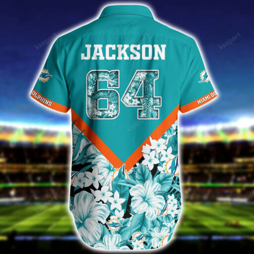 Personalized Hawaiian Miami Dolphins Floral Victory Hawaiian Shirt