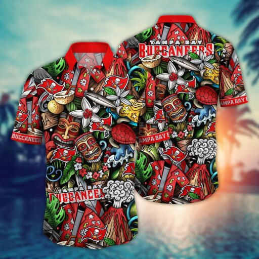 Hawaiian Tampa Bay Buccaneers Tropical Buccaneers Hawaiian Shirt