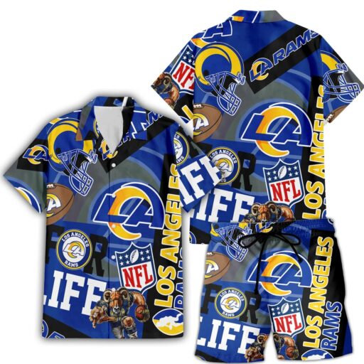 Hawaiian Los Angeles Rams For Life Hawaiian Shirt