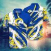 Hawaiian Los Angeles Rams Tropical Waves Hawaiian Shirt