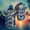Hawaiian Los Angeles Rams Sunset Palms Hawaiian Shirt