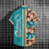 Hawaiian Miami Dolphins Tropical Mosaic Hawaiian Shirt