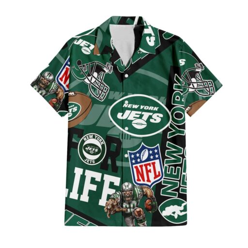 Hawaiian New York Jets For Life Hawaiian Shirt