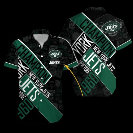 Personalized Hawaiian New York Jets Champion Legacy Hawaiian Shirt