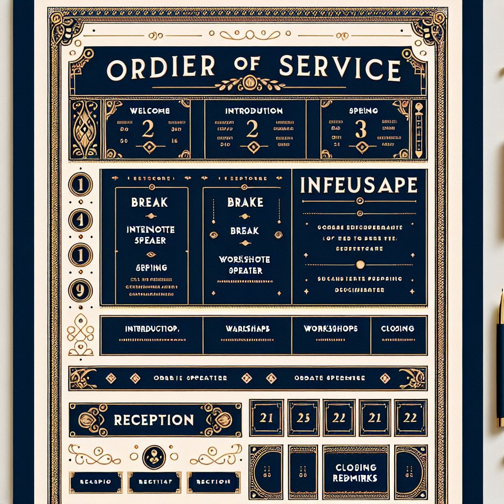 How to Design a Winning Order of Service for Your Event