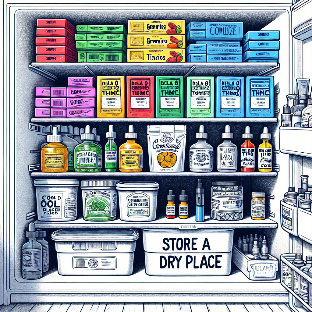 How to Store Your Delta 8 THC Products for Maximum Freshness