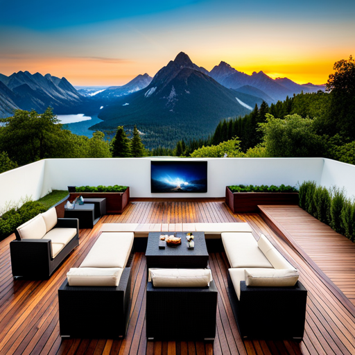 Transform Your Outdoor Space with a Portable Projector System