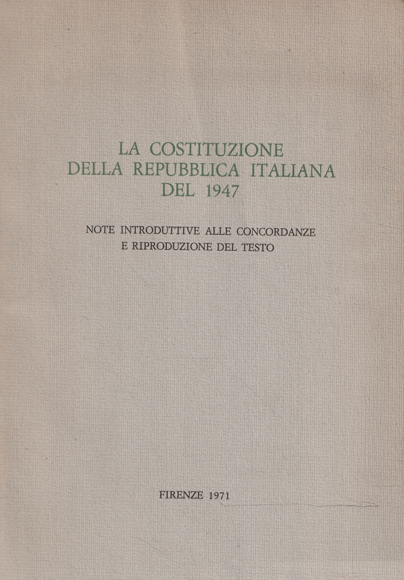 Costituzione della Repubblica Italiana - 1947, Libri