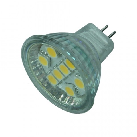 Product image: Polttimo 12 SMD LED, 12v, 2,1W, MR 11