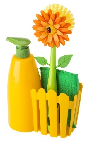 Product image: Tiskiharjasetti Flower Power keltainen