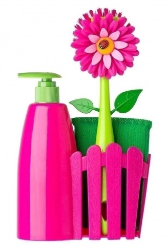 Product image: Tiskiharjasetti Flower Power Pinkki