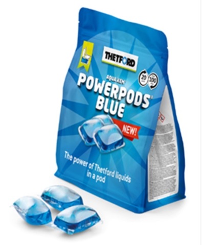 Powerpods blue käymäläkapselit 20kpl