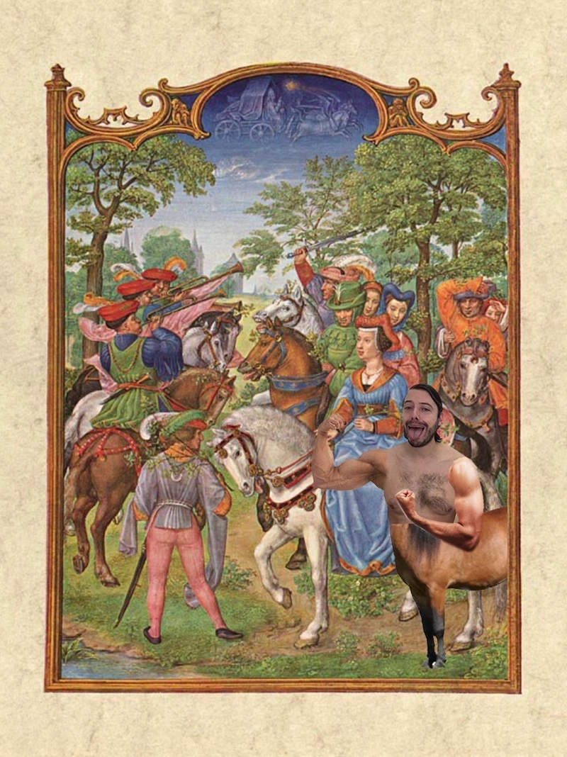 Depiction of a Lady Riding In an Early Sidesaddle