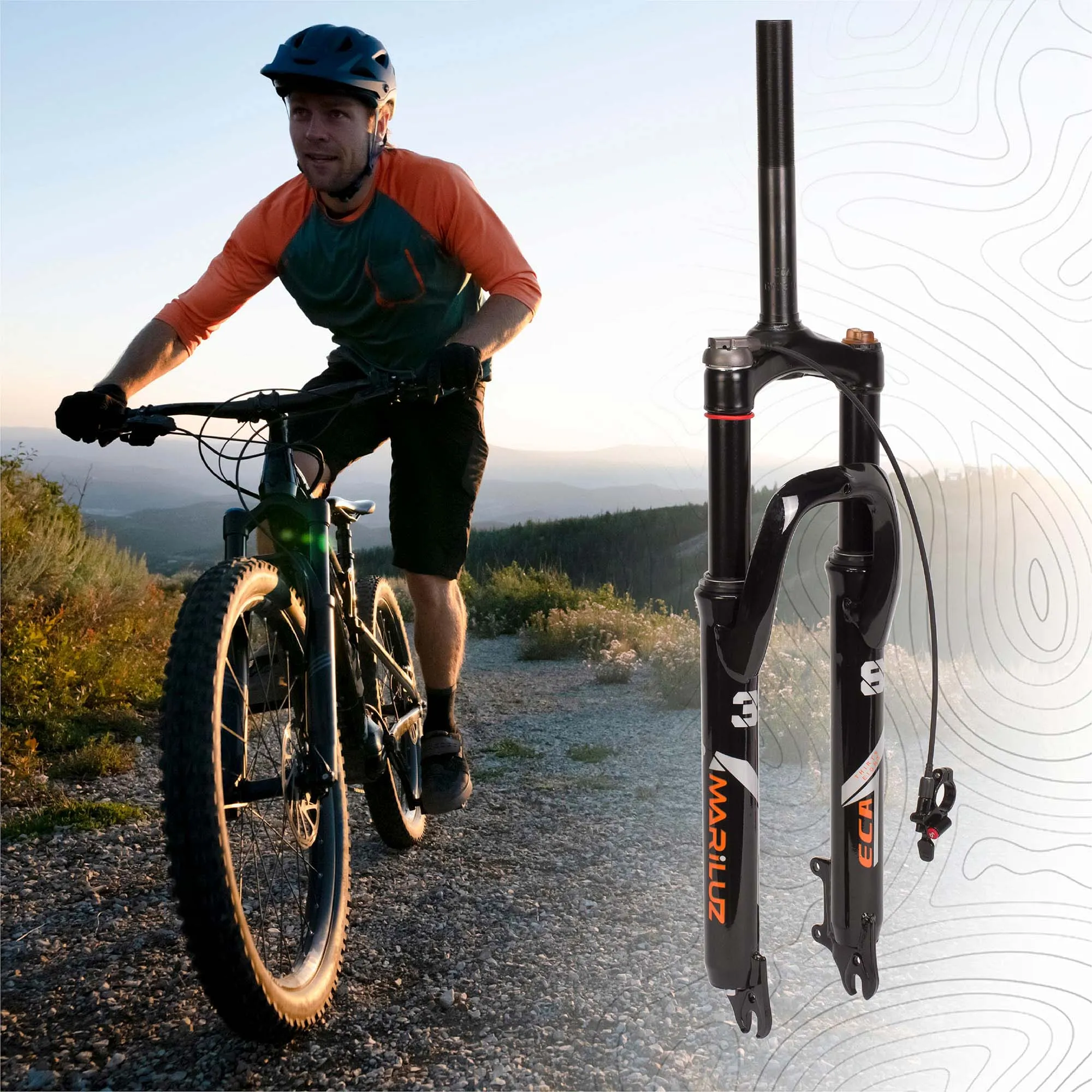 tijera-para-bicicleta-26-suspension-254-mm-fe-con-rosca-bloqueo-remoto-con-resorte-helicoidal-negra-mariluz-eca-5
