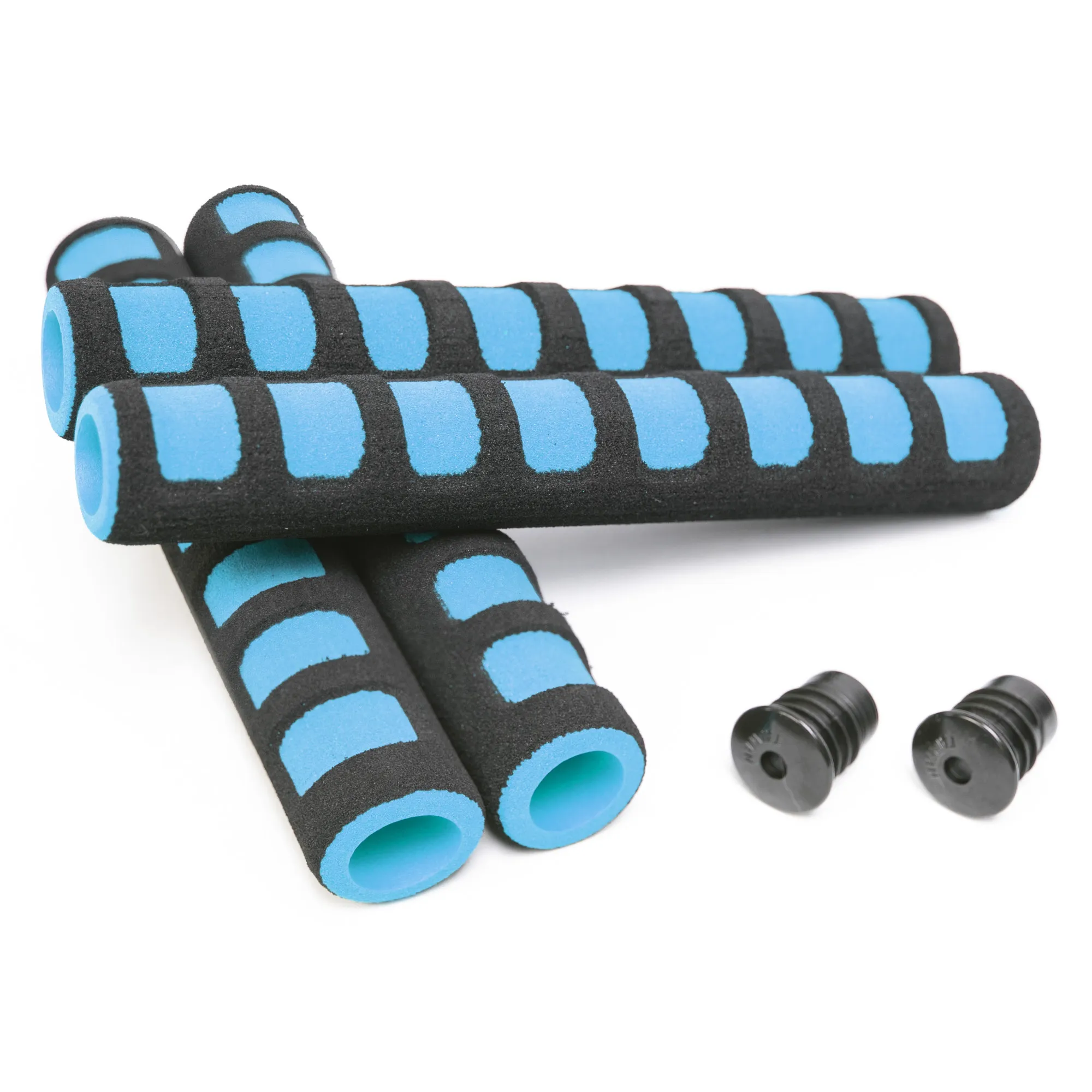juego-de-protectores-de-manubrio-para-bicicleta-azul-turquesa-con-negro-4pz-2