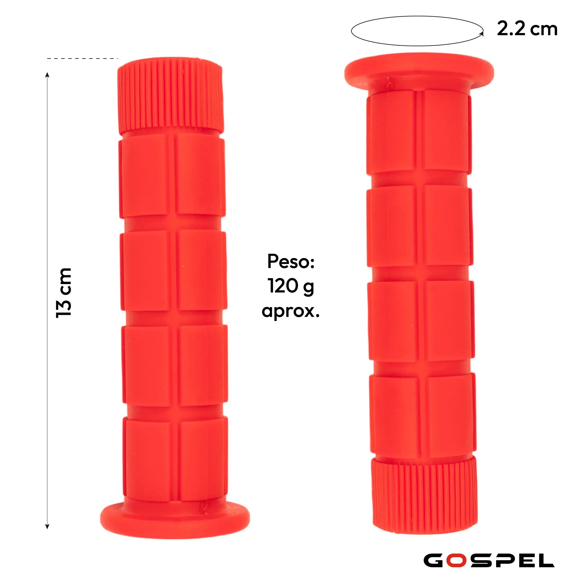 punos-para-bicicleta-130mm-rojo-tpr-sz-132a-gospel-2
