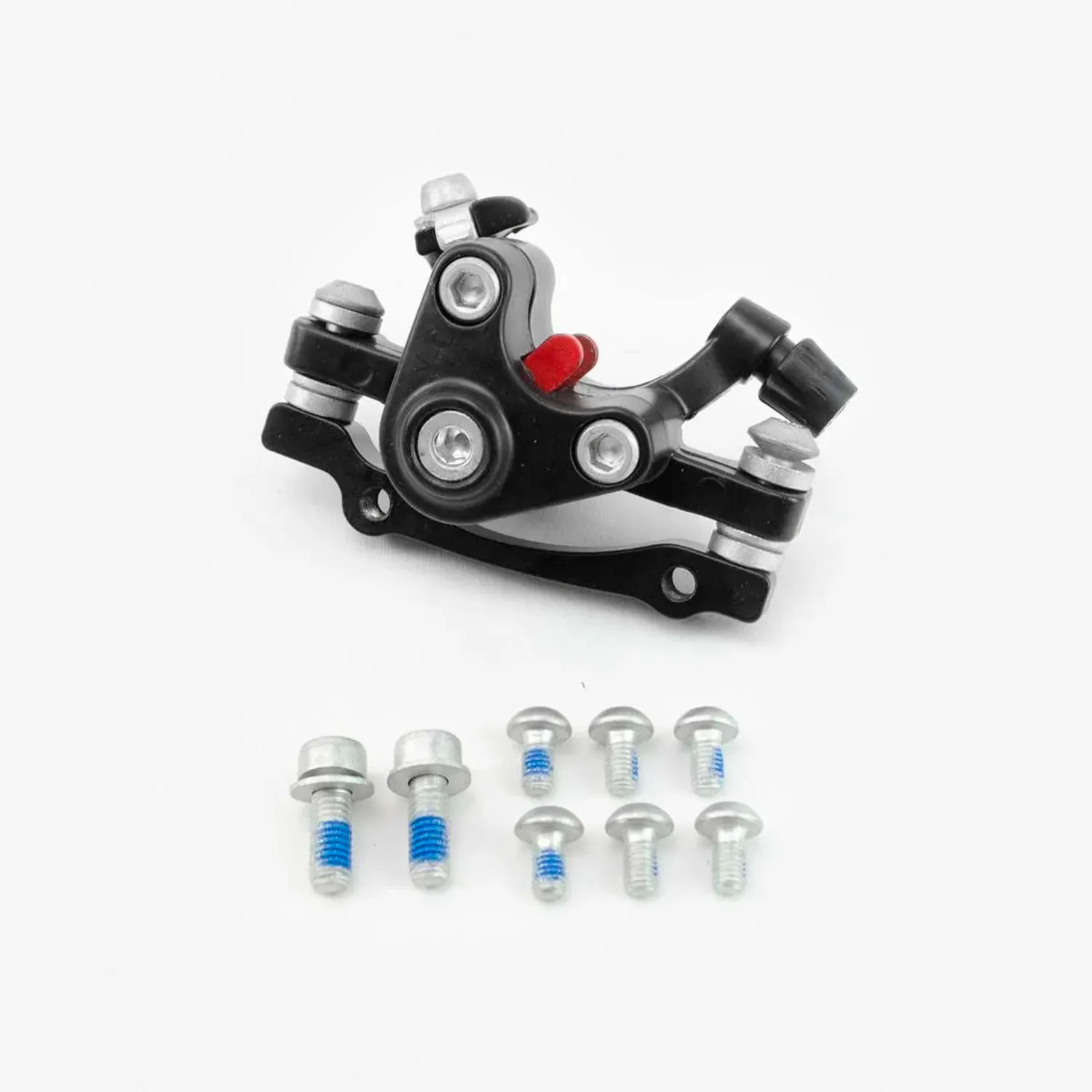 caliper-y-rotor-delantero-para-bicicleta-con-tornillos-160mm-negro-look-2