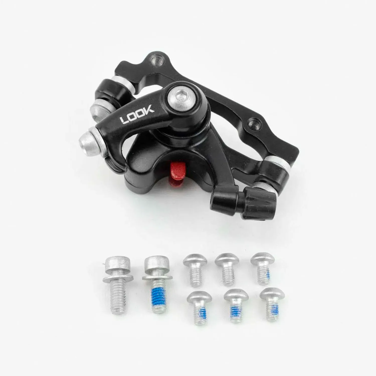 caliper-y-rotor-trassero-para-bicicleta-con-tornillos-160mm-negro-look-1