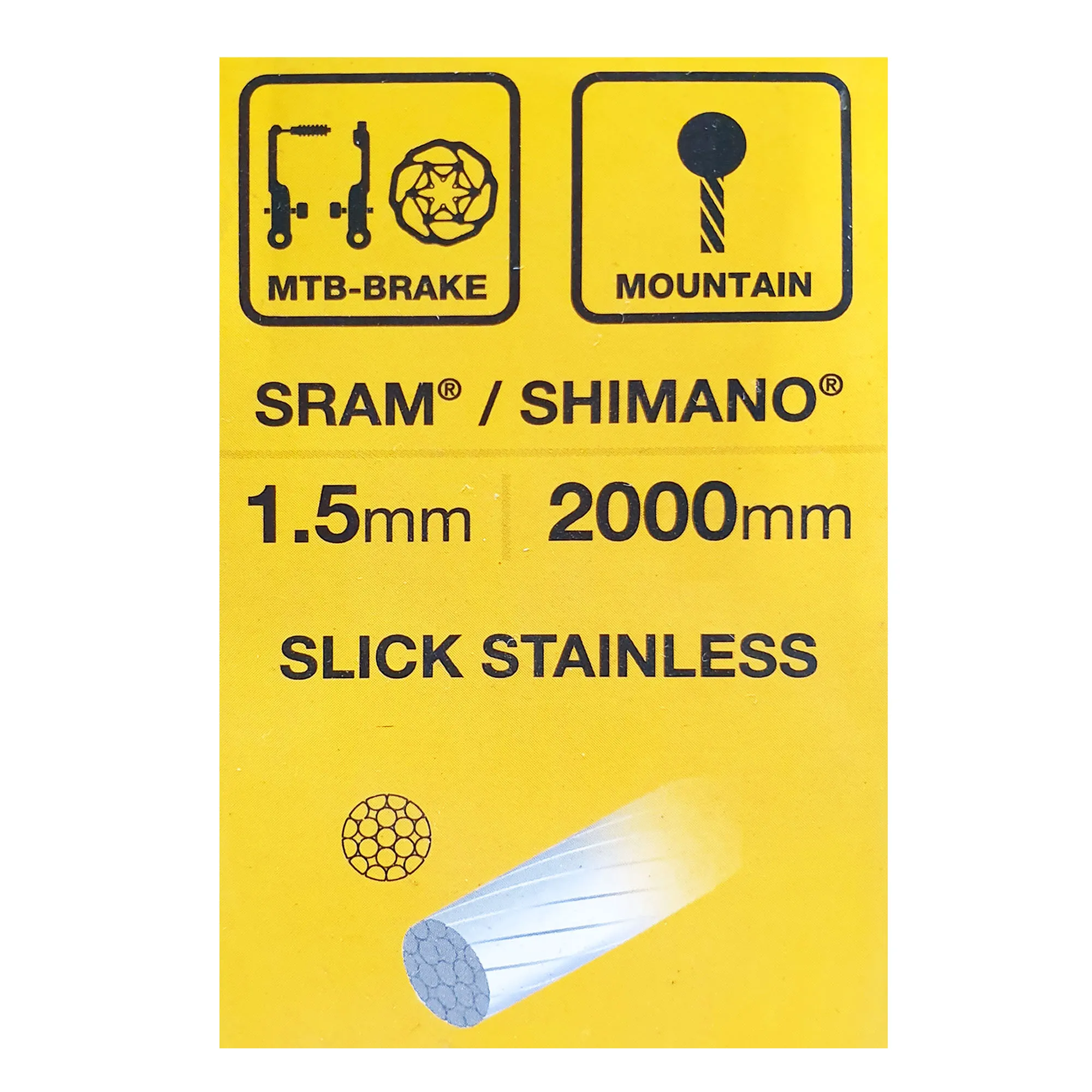 cable-de-freno-para-bicicleta-jagwire-mtb-sport-15mm-slick-acero-inox-2000mm-sram-shimano-1-pz-2