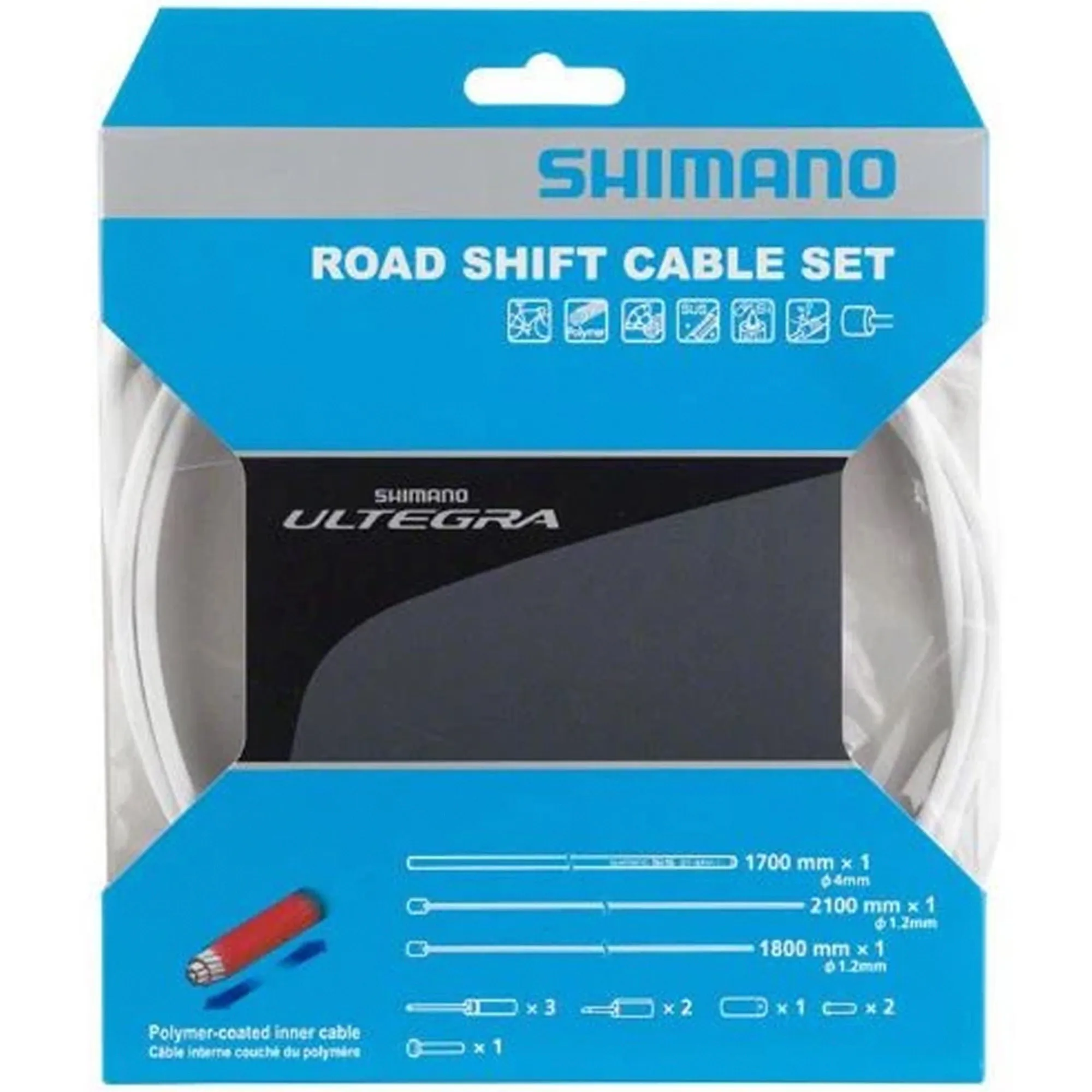 juego-de-cable-de-freno-para-bicicleta-ultegra-polimero-forro-blanco-shimano-2