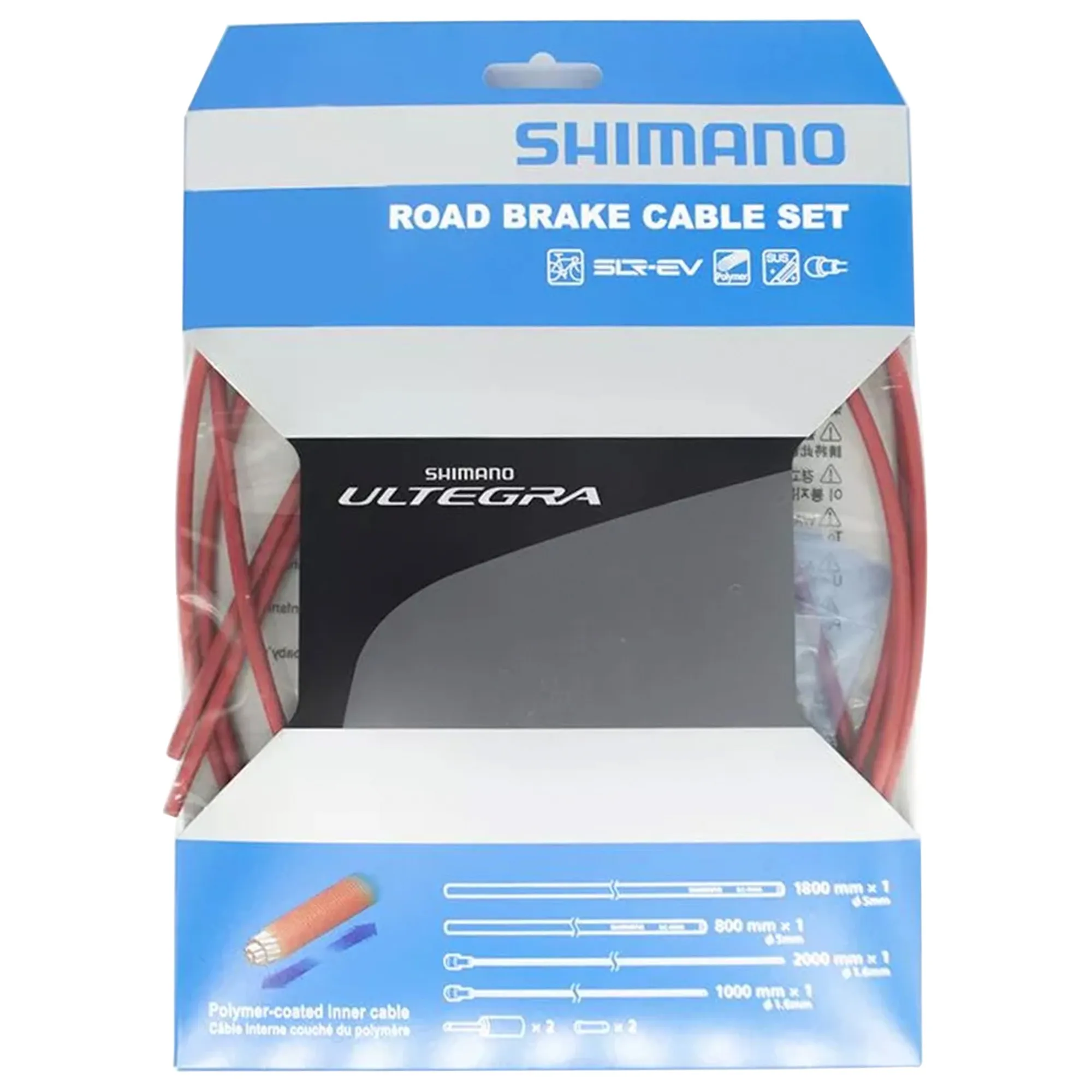 juego-de-cable-de-freno-para-bicicleta-ultegra-polimero-forro-rojo-shimano-1