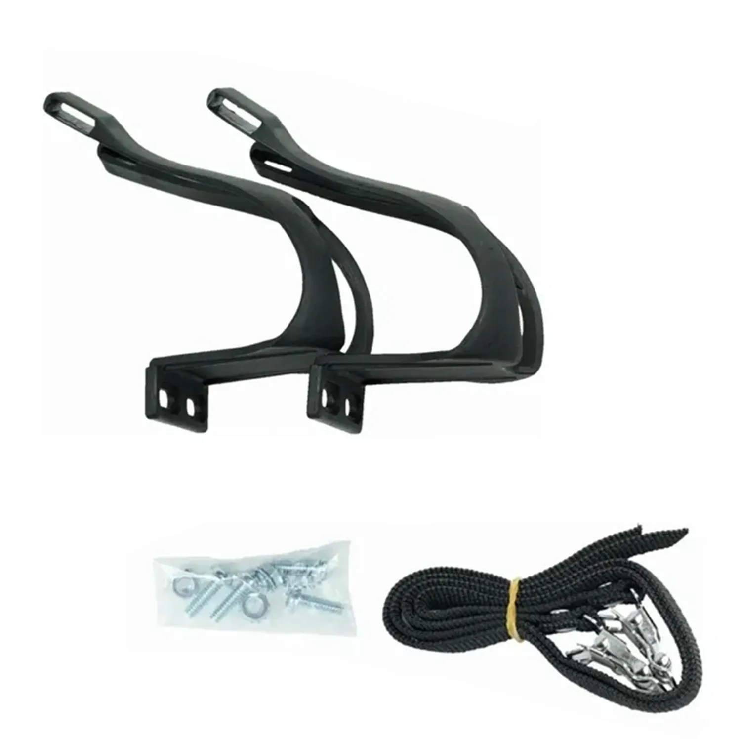 tocles-de-fierro-para-bicicleta-con-correa-verde-con-cuero