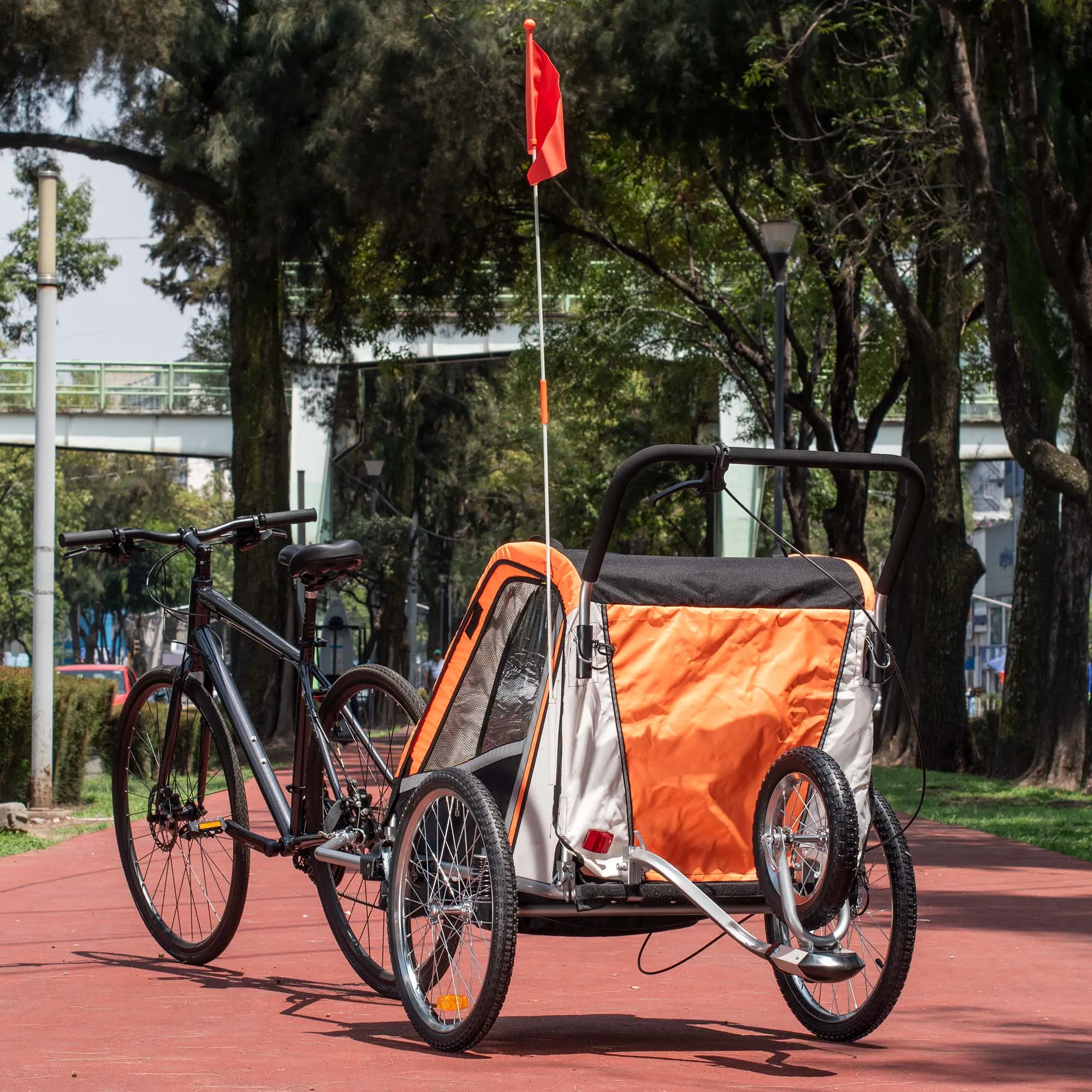 remolque-con-suspension-2-en-1-para-ninos-r20-trasera-r12-delantera-con-banderin-reflejantes-naranja-7