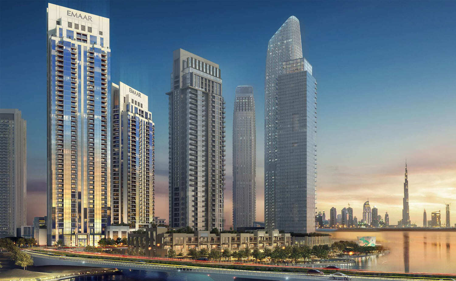 Недвижимость в дубае. Emaar properties Дубай. Dubai Marina. Здание 52/42 Tower (Emaar).. Emaar Creek Tower Дубай. ЖК Creek Harbour Дубай.