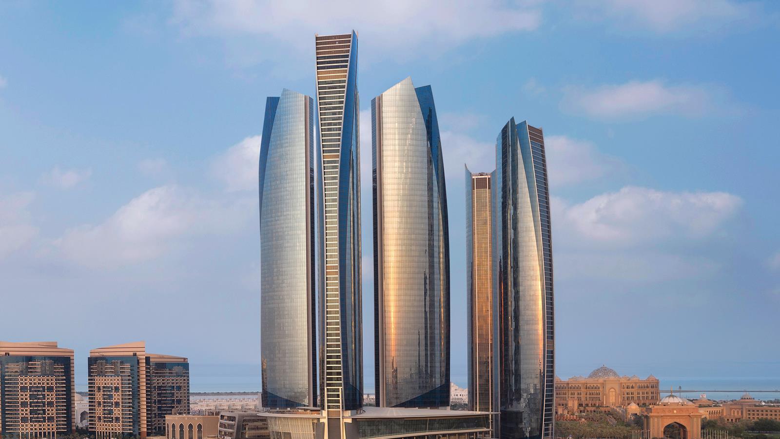 Etihad Towers in Abu Dhabi