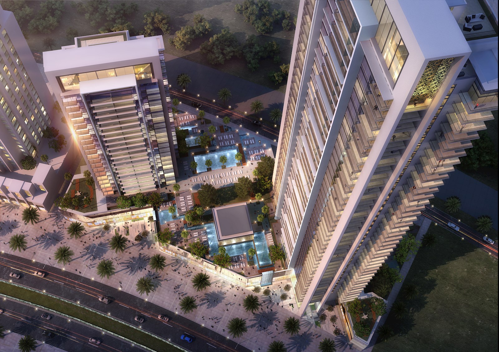 BLVD Crescent in Dubai — location on the map, prices and phases | Korter