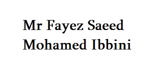 Mr Fayez Saeed Mohamed Ibbini