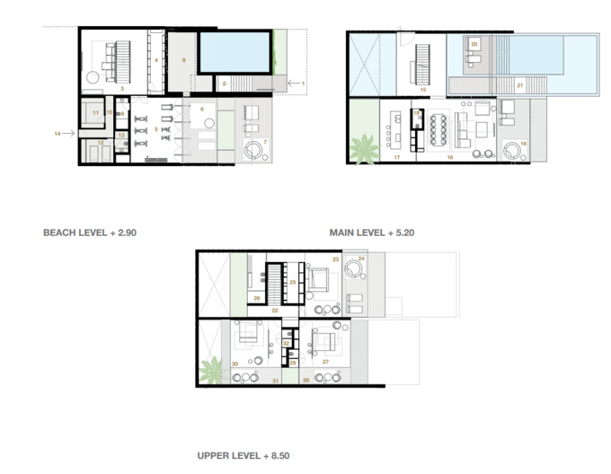 Floor plan of a Villas 3BR, 6068.91 ft2 in Switzerland Island, Dubai