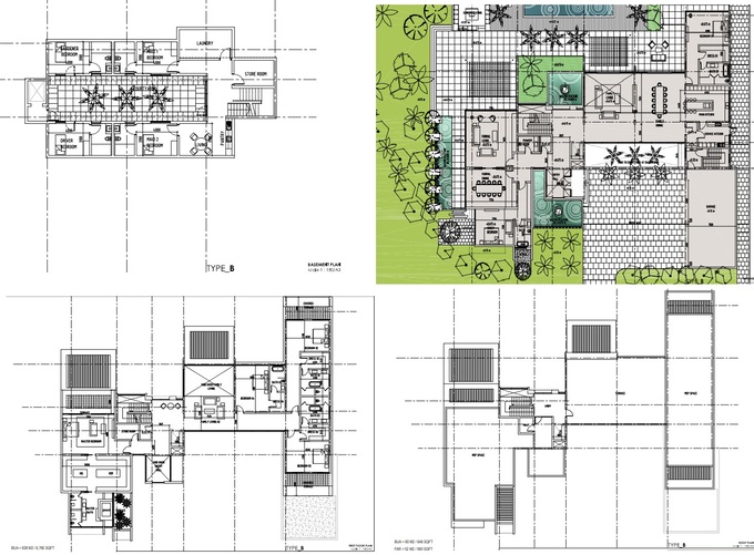 Planning of the apartment Villas 6BR, 17319 ft2 in The Reserve, Dubai