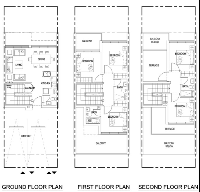 Floor plan of a Villa 5BR, 2453 ft2 in Amargo, Dubai