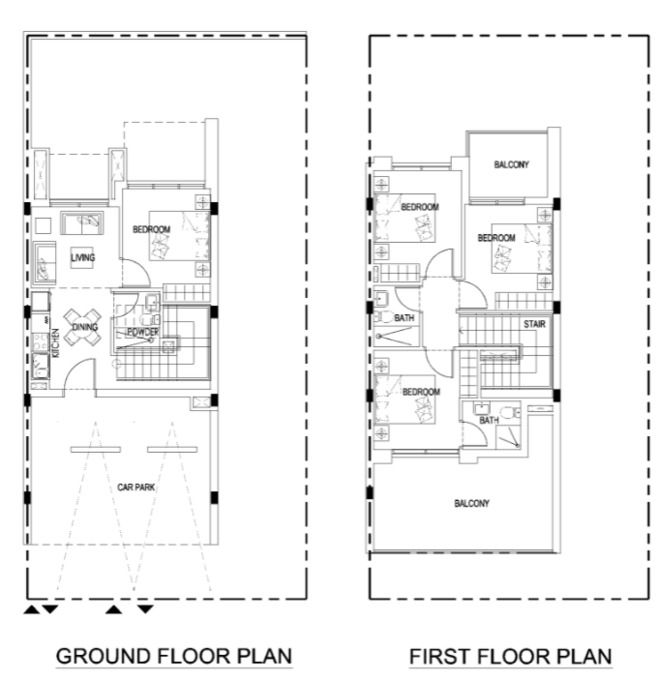 Planning of the apartment Villas 4BR, 1820 ft2 in Avencia, Dubai