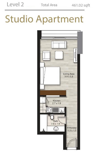 Apartment layouts: 1-2, 3+ rooms in LIV Residence Apartments in Dubai ...