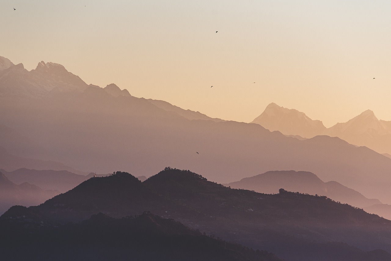 Peaceful Mountain Serenity in Pokhara, Nepal