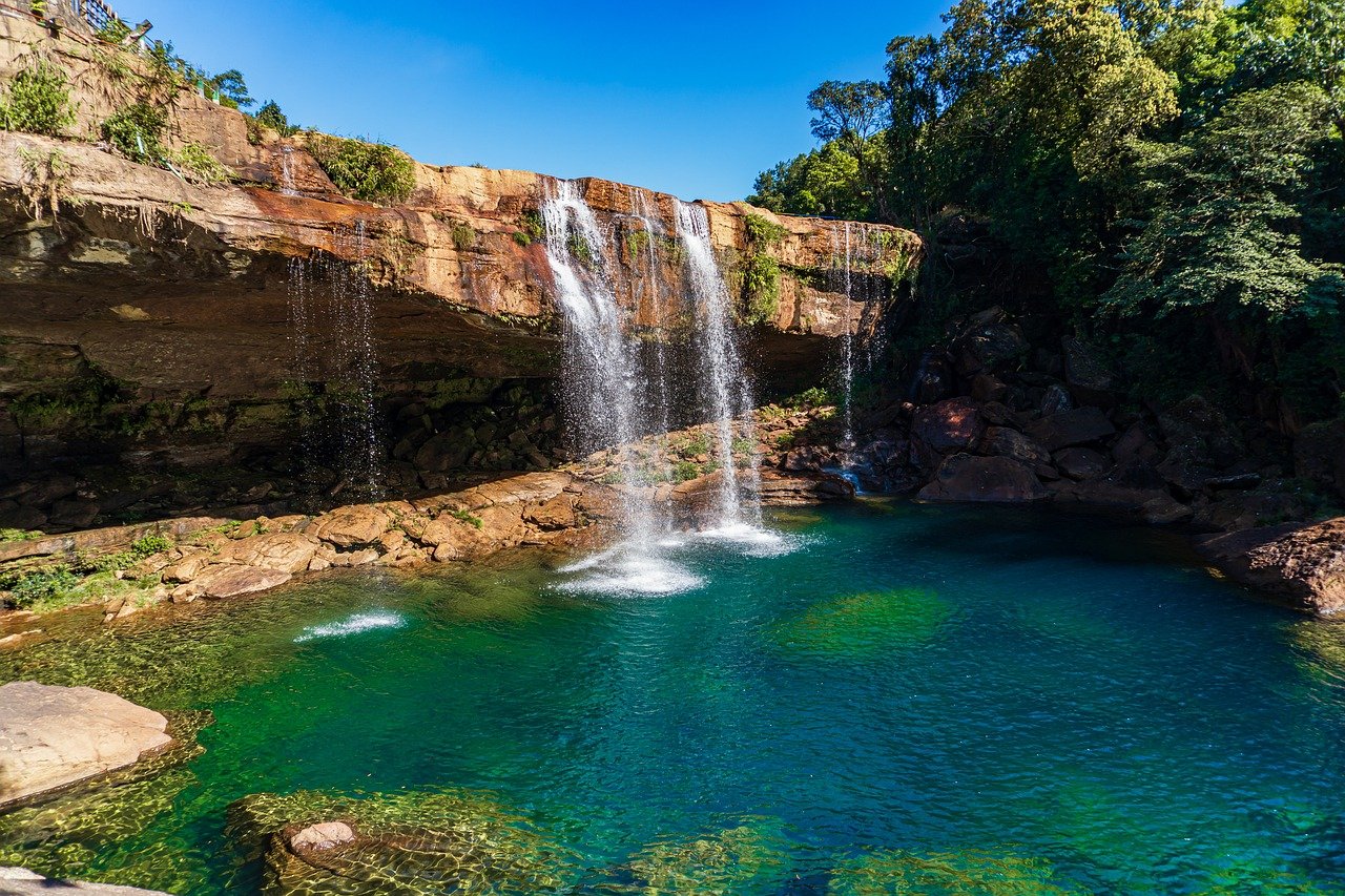 Waterfall Wonders and Natural Bridges in Meghalaya