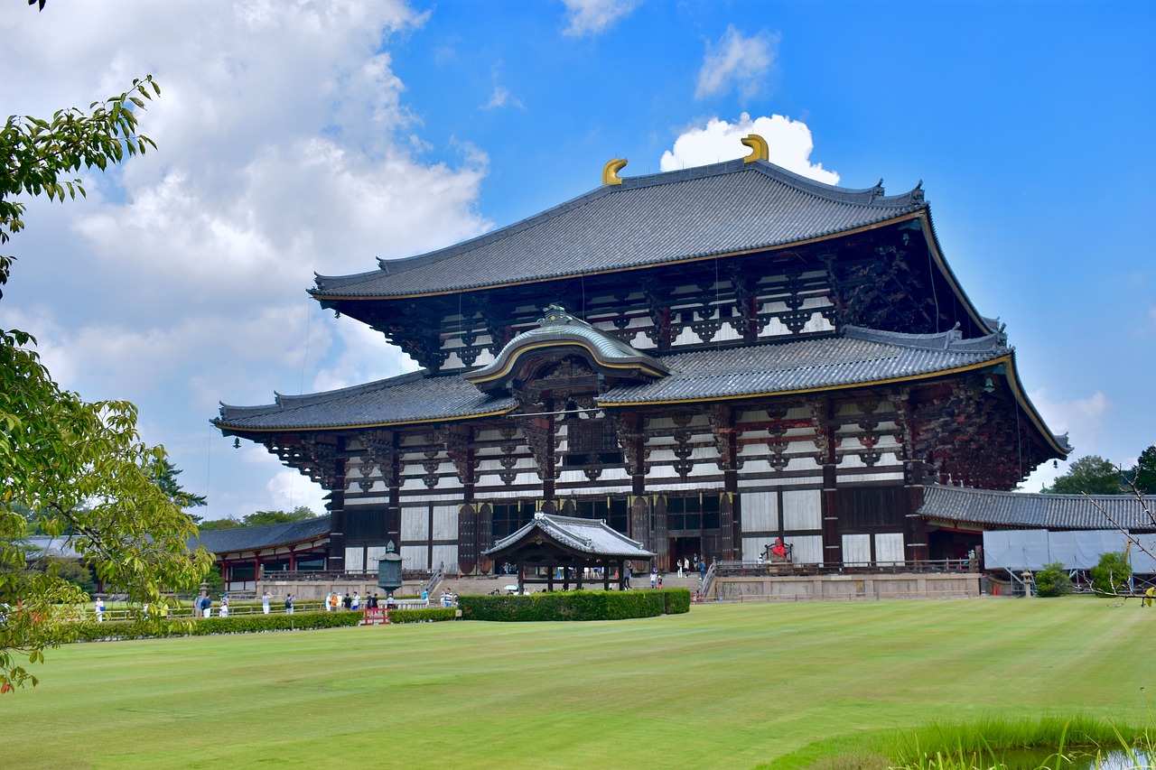 Serene Day in Nara: Todai-ji Temple and Deer Park