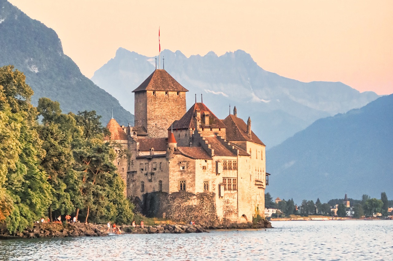 Montreux Castle and Lakeside Charm