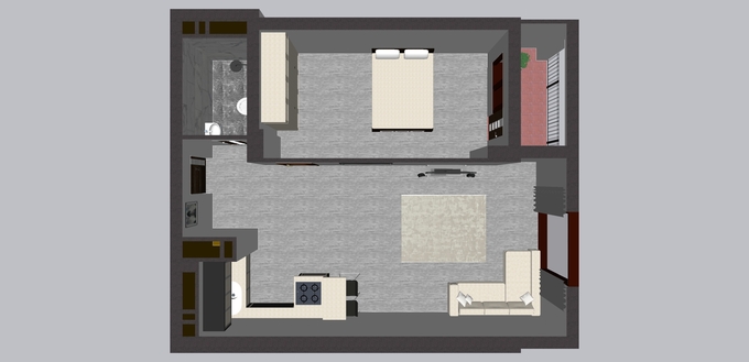 Планировка 2-комнатные квартиры, 76.4 m2 в Nasimi Residence, в г. Баку