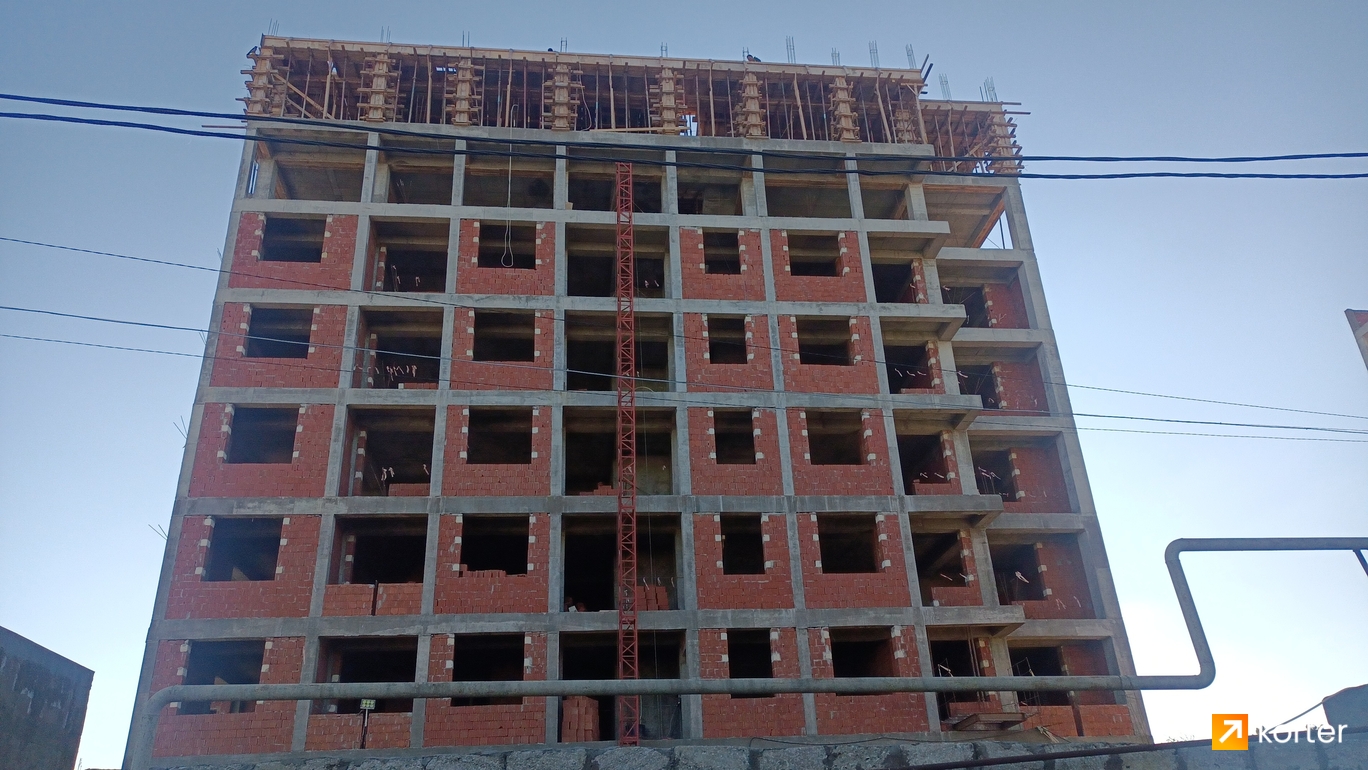 Tikinti gidişatı Crystal Residence - Rakurs 6, январь 2023