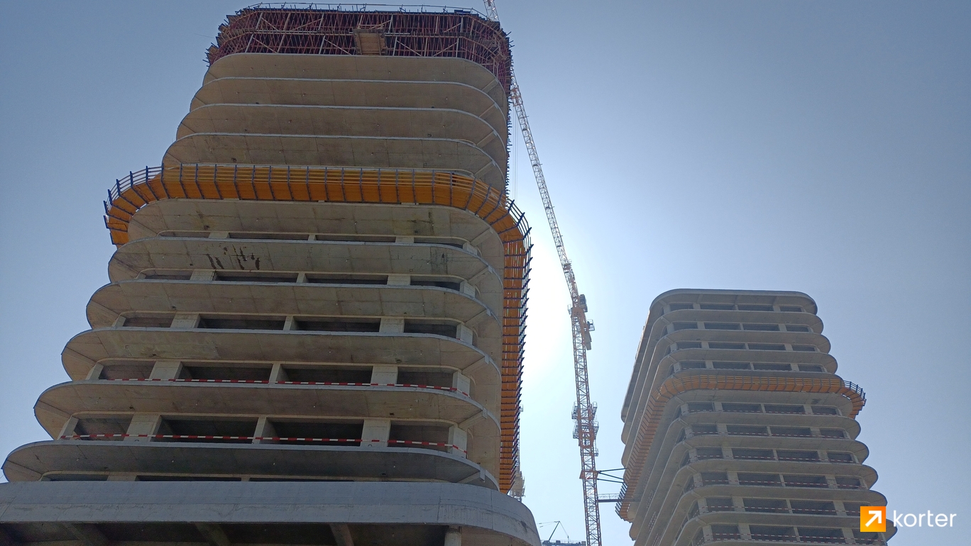 Tikinti gidişatı Panorama Towers - Rakurs 2, Fevral 2023