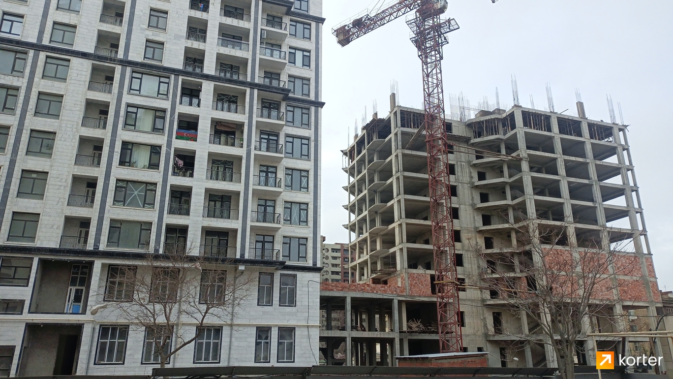 Ход строительства Ag Evler Nerimanov - Ракурс 2, март 2023