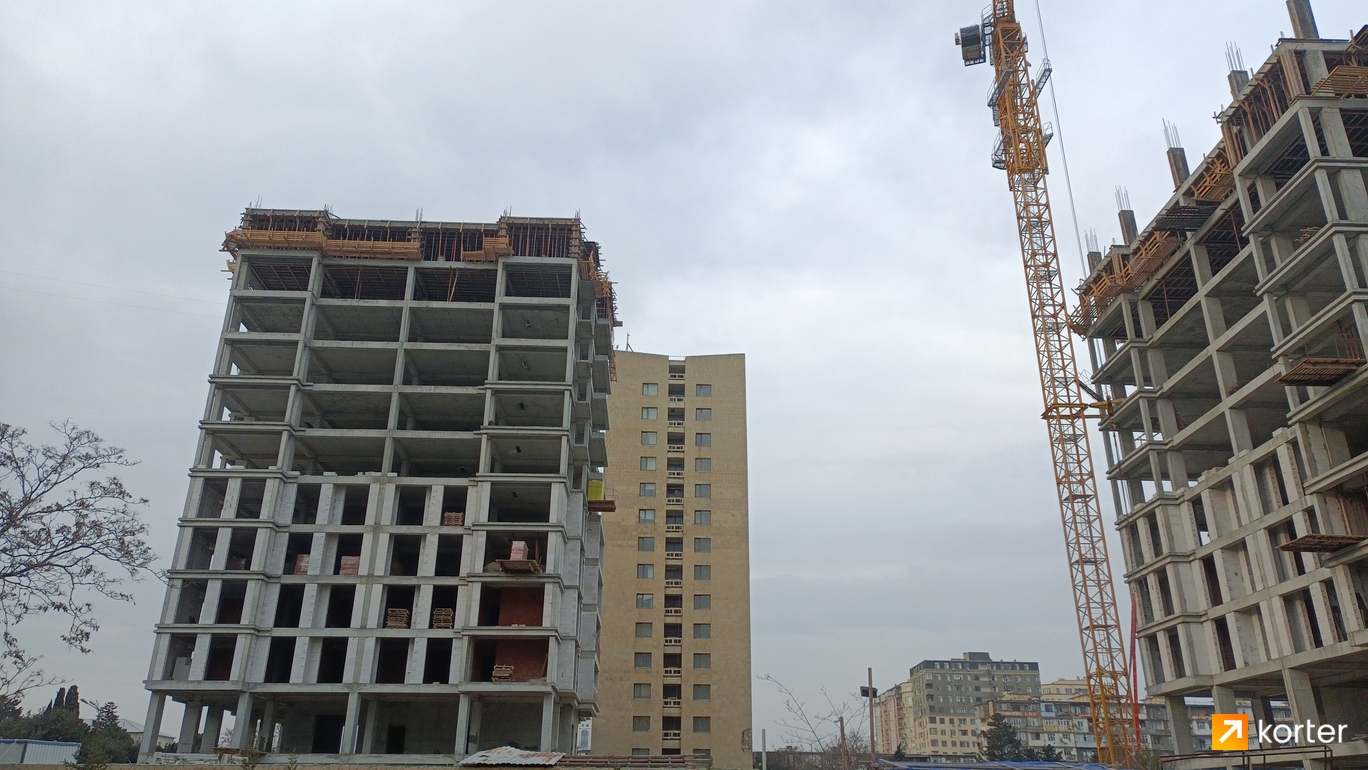 Ход строительства Huseynoglu Residence - Ракурс 8, март 2023