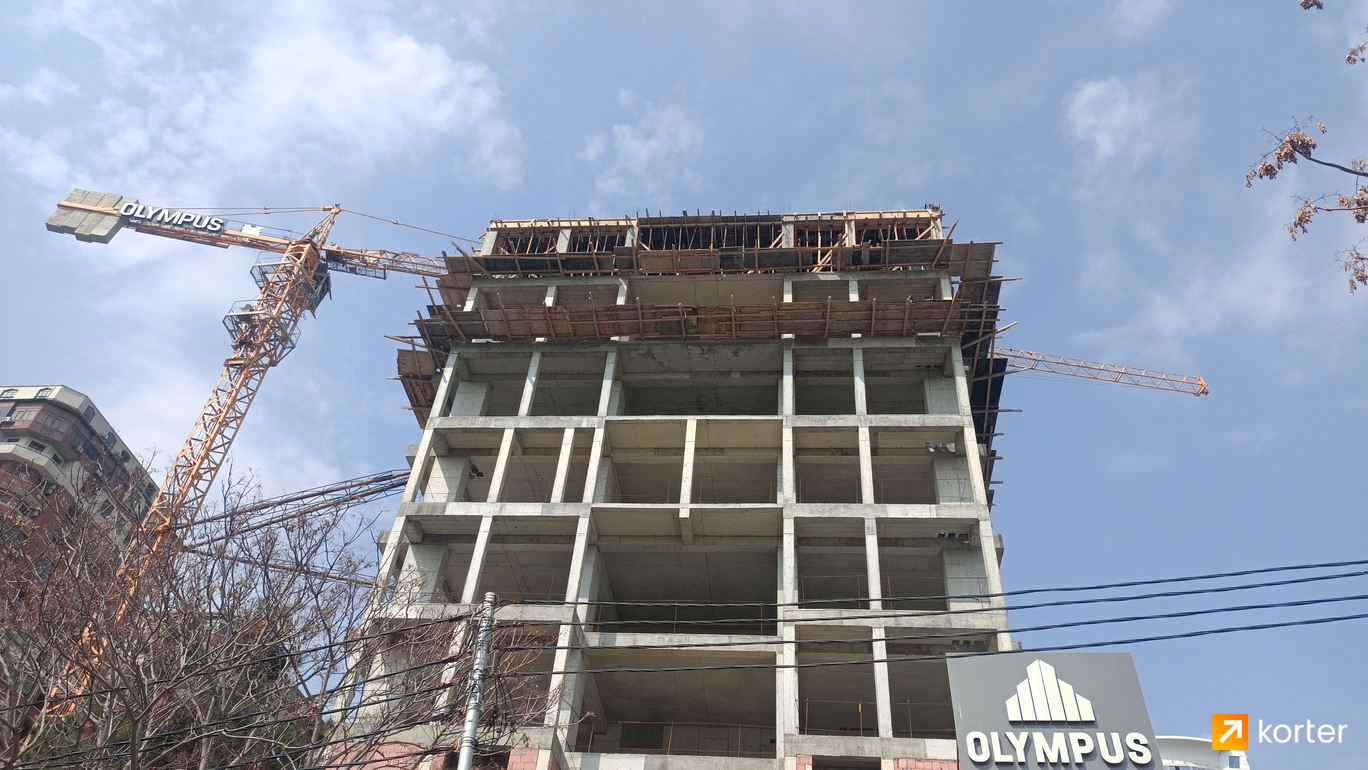 Ход строительства Olympus Zabitlər - Ракурс 2, март 2023