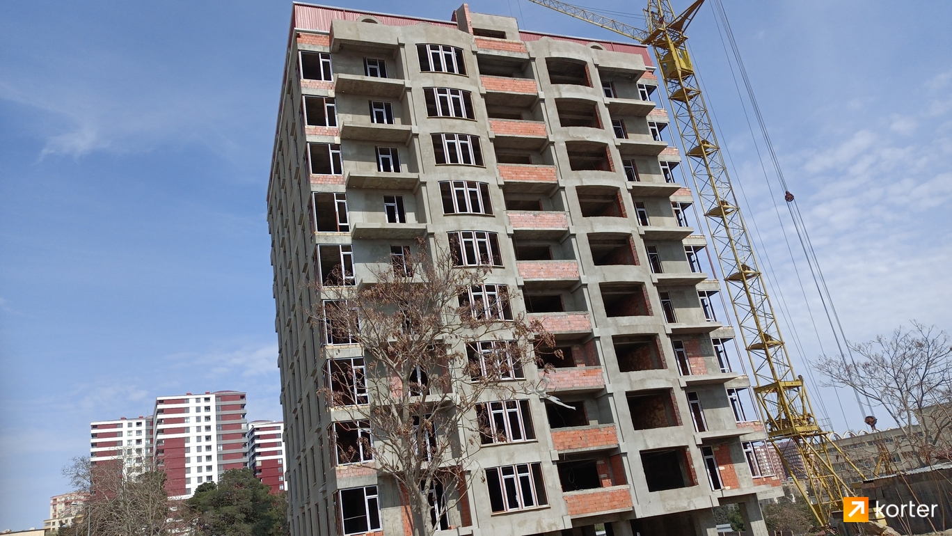 Tikinti gidişatı Qurtuluş-93 Residence - Rakurs 2, Mart 2023